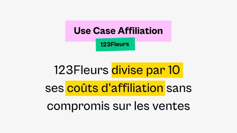 use case affiliation 123Fleurs